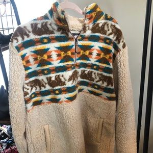 Sherpa jacket quarter zip